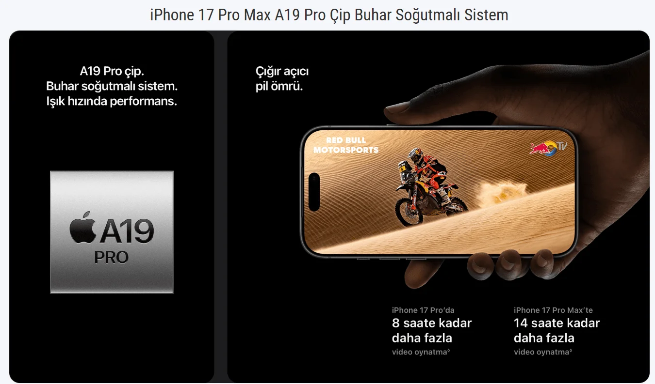 Apple iPhone 17 Pro Max 512GB Kozmik Turuncu - Apple Türkiye