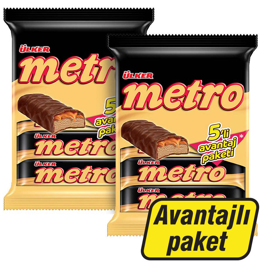 Ülker Metro Çikolata 36 gr 5’li Paket 2.’si 50 İndirimli Paket