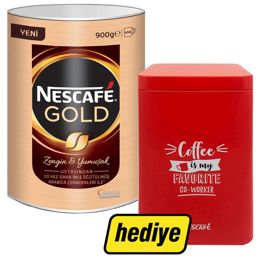 Nescafe Gold Kahve Teneke Kutu 900 Gr Nescafe Teneke Kutu