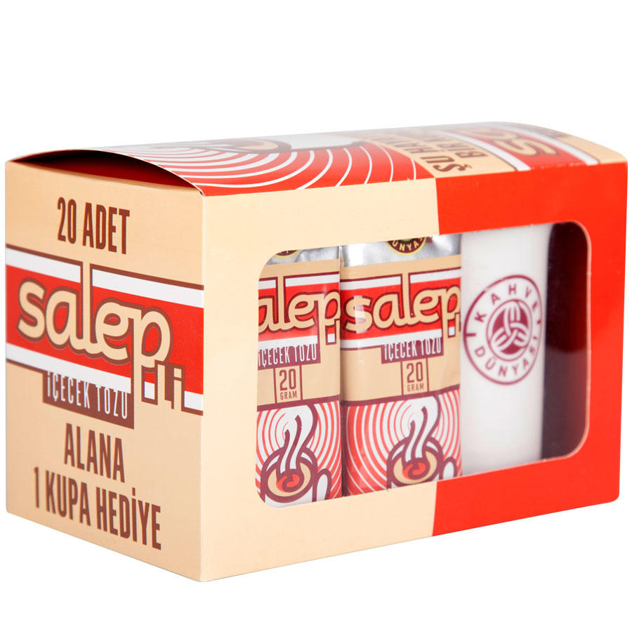 Kahve Dünyasi Salep Mug Hediyeli 20 gr 20�li Paket
