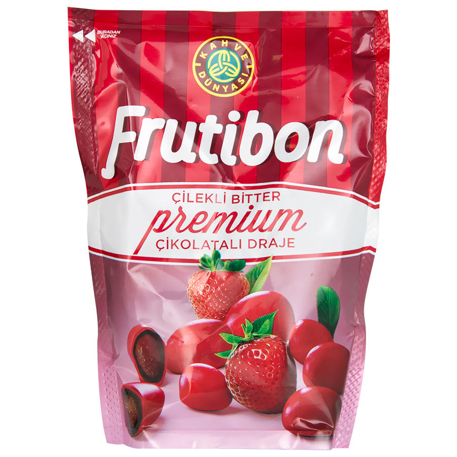 Kahve Dünyası Frutibon Çilekli Bitter Çikolatalı Draje 150 gr
