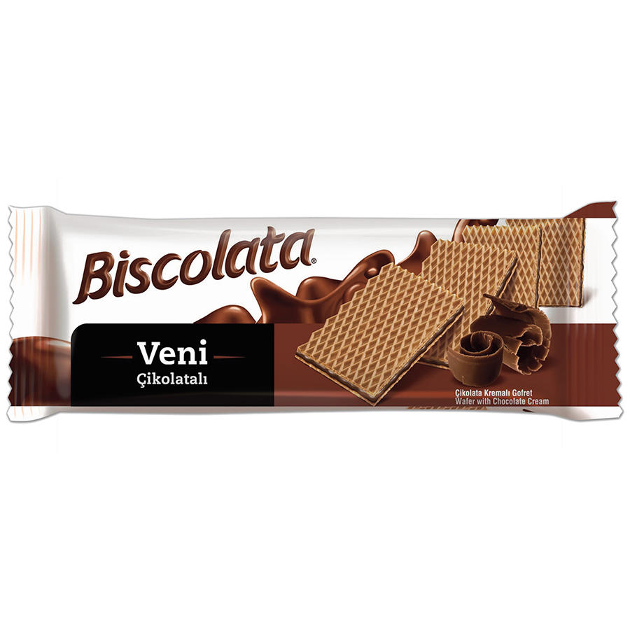 Biscolata Veni Çikolatalı Gofret 50 gr 12'li Paket